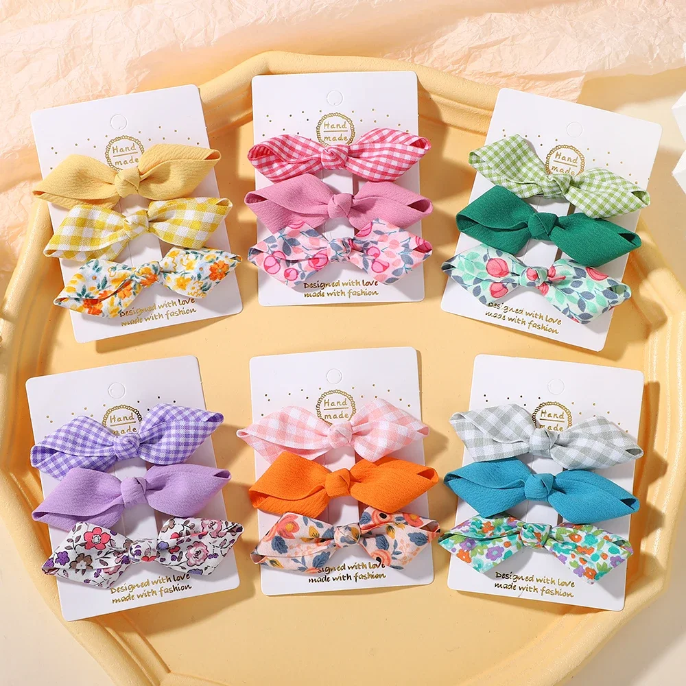 Pinzas para el pelo niña con flequillo y horquillas estampadas - imagen 3