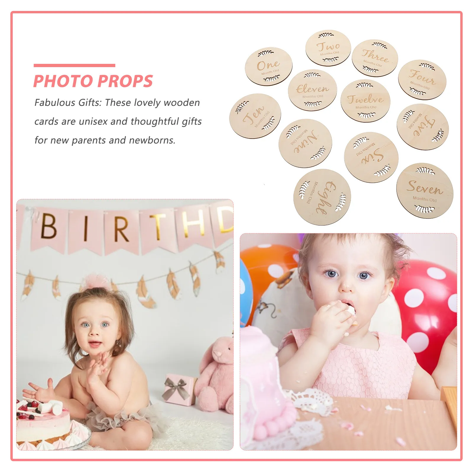 Set de 12 tarjetas mensuales