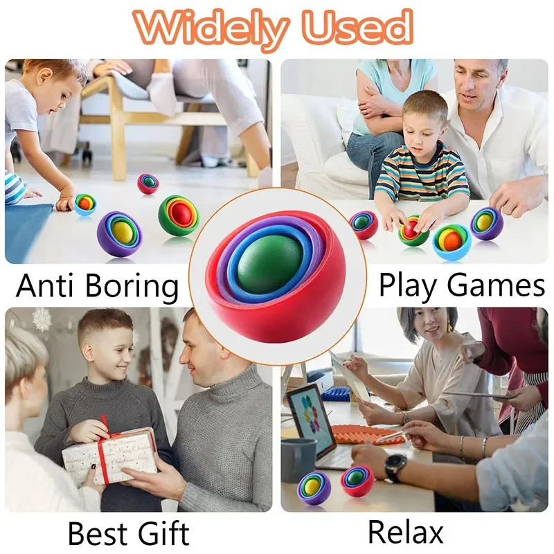 Giroscopio 3D sensorial para niños y adultos antiestrés - imagen 4
