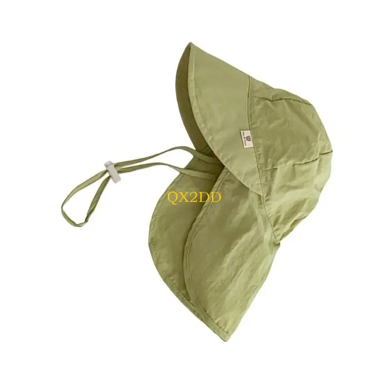 QX2D Gorro bebé transpirable de secado rápido con cubrecuello - imagen 2