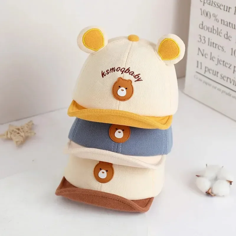 Gorro con visera de béisbol con orejas de oso para niños - imagen 2