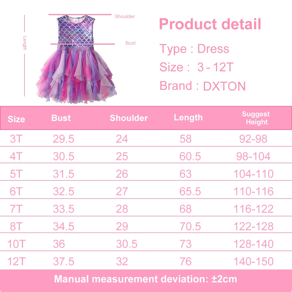 Vestido de princesa DXTON vista frontal