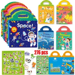 Pegatinas reutilizables de animales para niños – Juego educativo