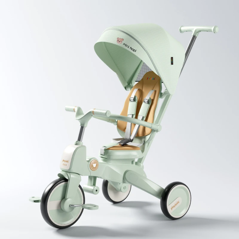 Triciclo infantil 3 ruedas – Plegable bidireccional y multifunción - imagen 4