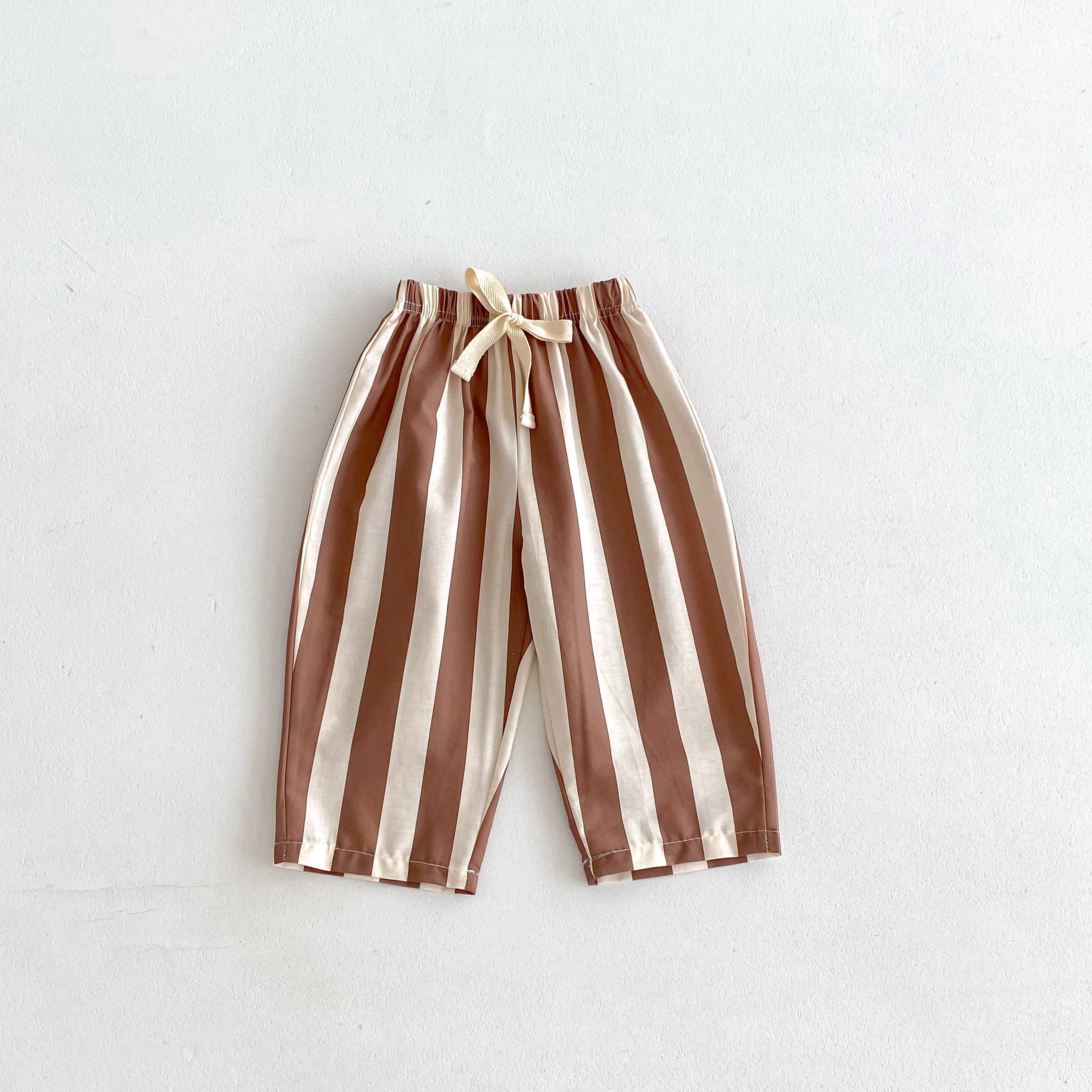 Pantalones bombachos a rayas de verano para niños y niñas - imagen 5