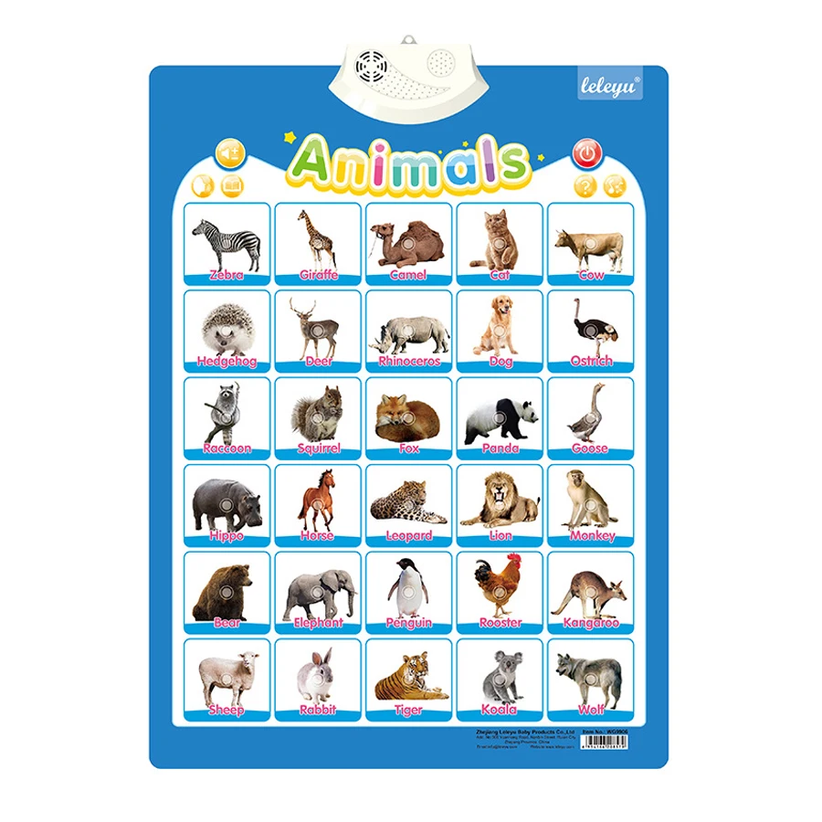 Póster del alfabeto parlante para niños: números, animales y música - imagen 4