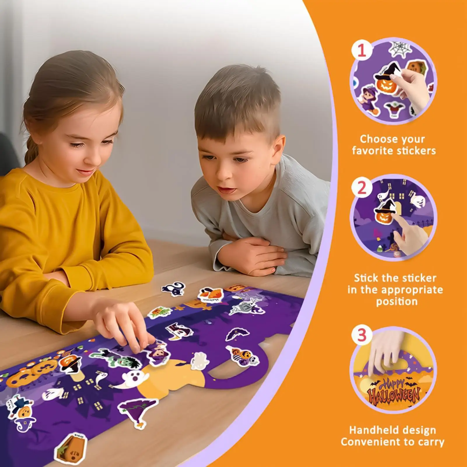 Libro de escena desplegable con espacio para pegar