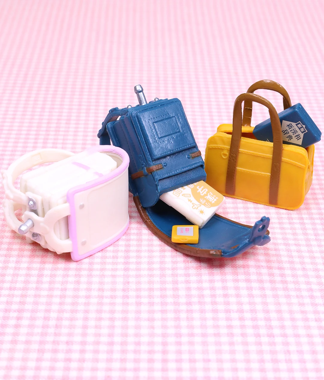 Mochilas escolares kawaii tipo randoseru para casa de muñecas - imagen 5