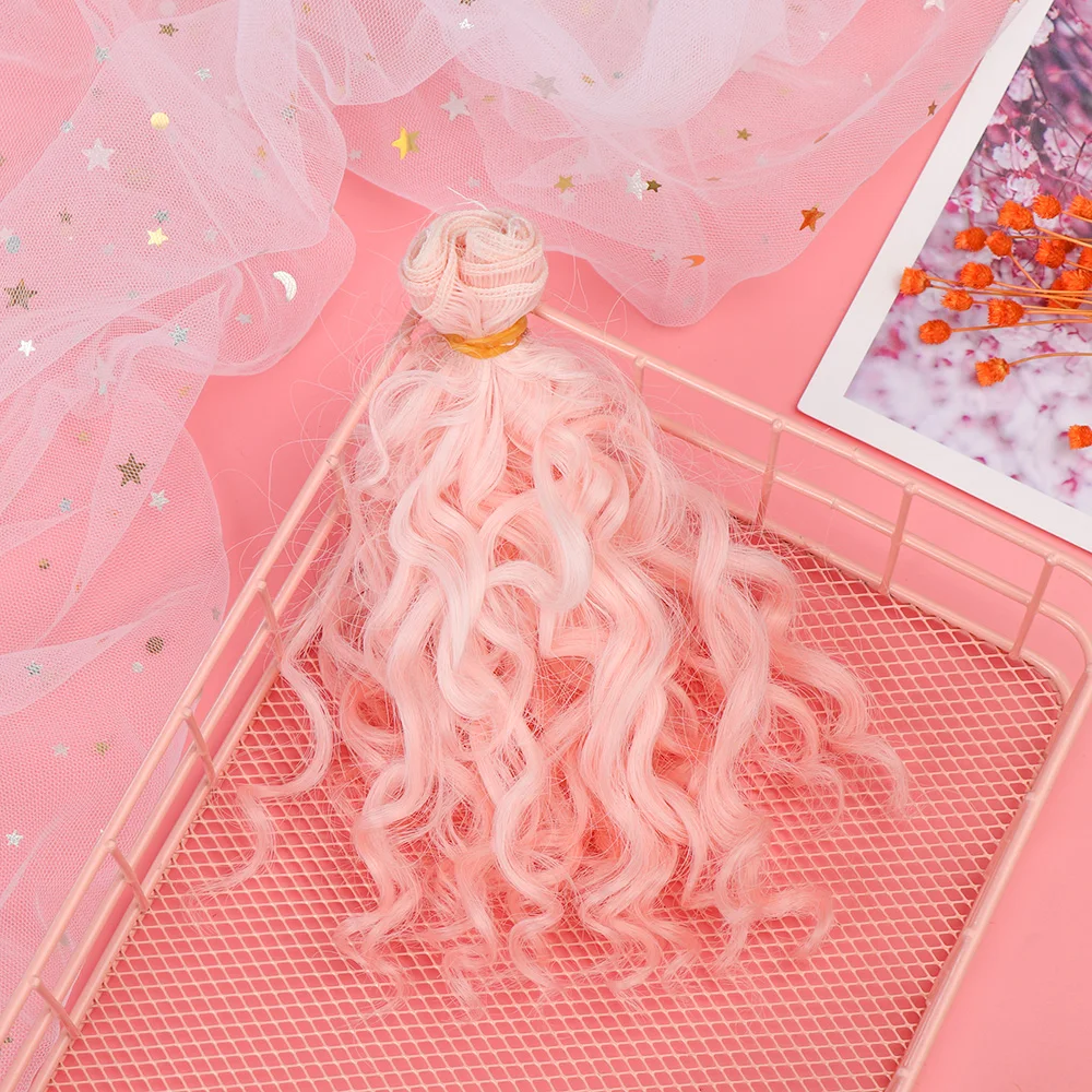 Peluca de pelo rizado para muñeca – DIY con mini trenzas - imagen 5