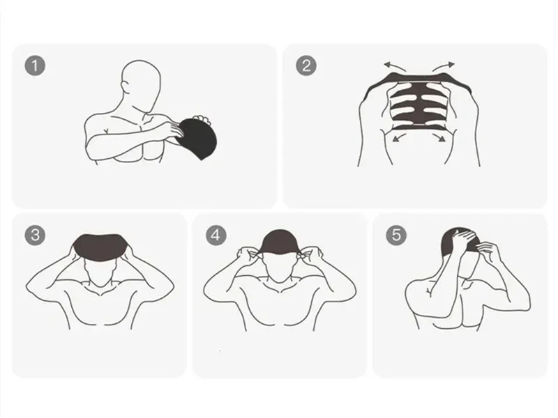 Gorro de natación de silicona impermeable flexible y cómodo - imagen 5