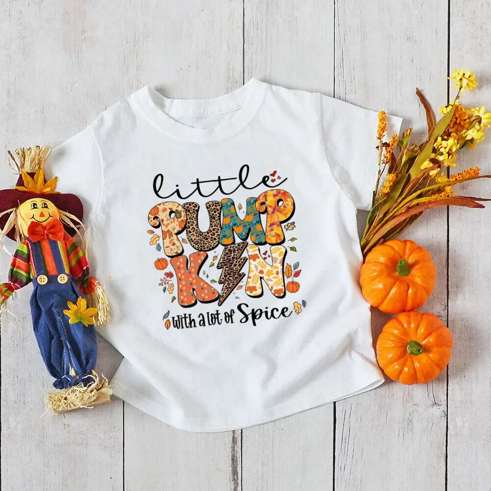Camiseta Halloween infantil - Estampado calabaza manga corta - imagen 3