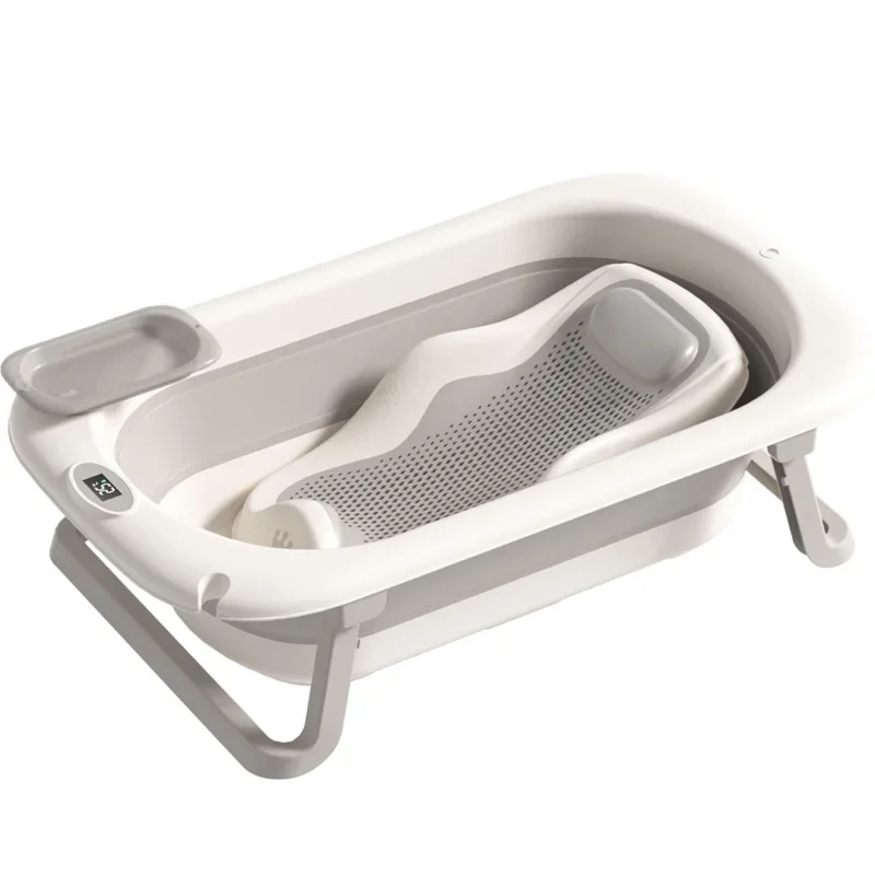 Bañera plegable antideslizante para bebé recién nacido, ducha portátil - imagen 2