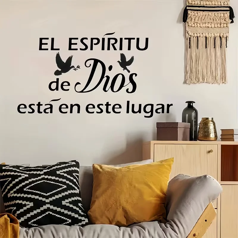 Pegatinas de pared cristianas con palomas y espíritu de Dios - imagen 5