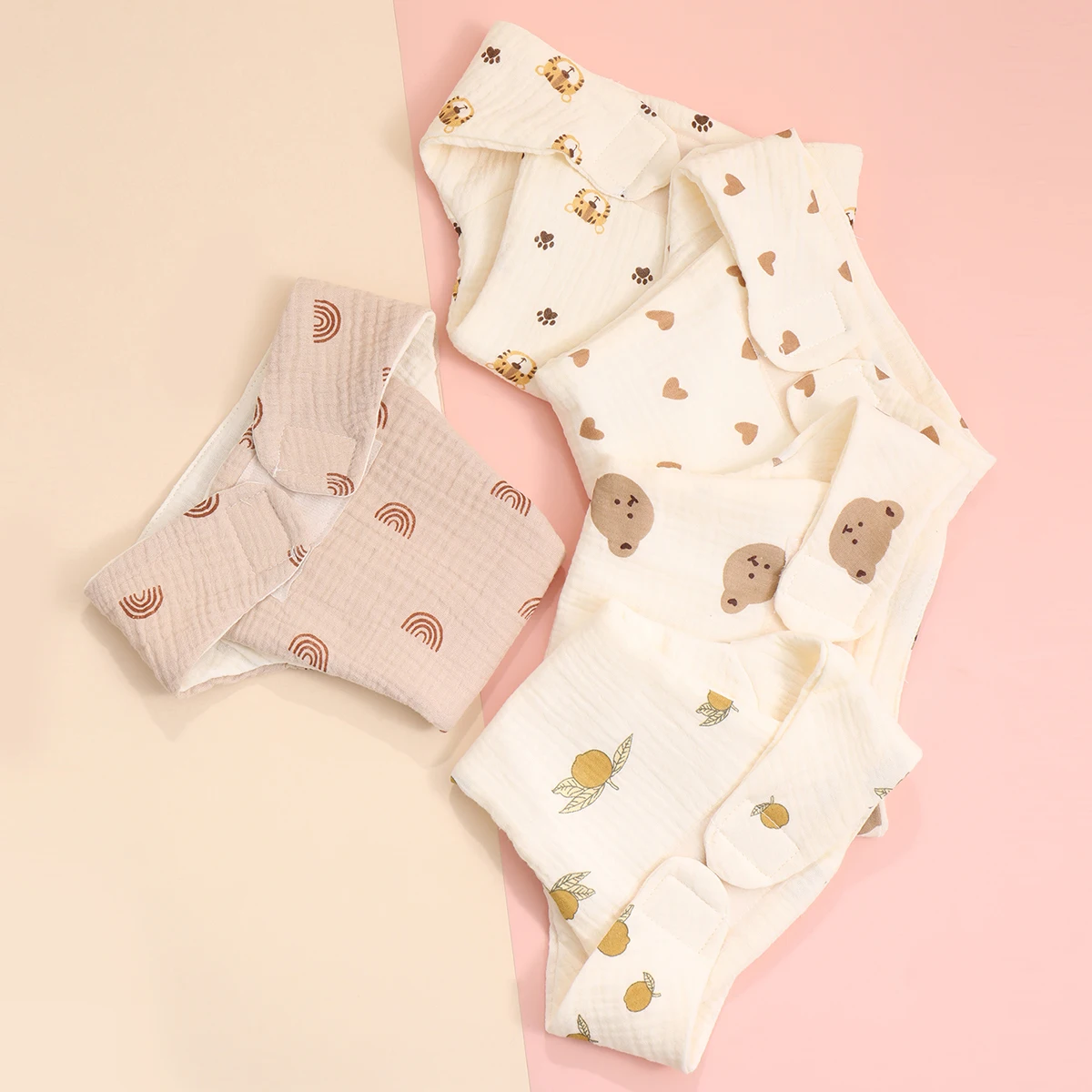 Pantalones de aprendizaje impermeables para bebé – Algodón reutilizable - imagen 5
