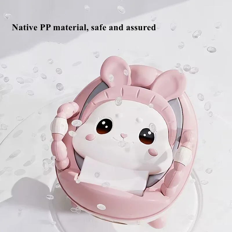 Orinal para bebé con asiento de entrenamiento conejo rosa - imagen 2