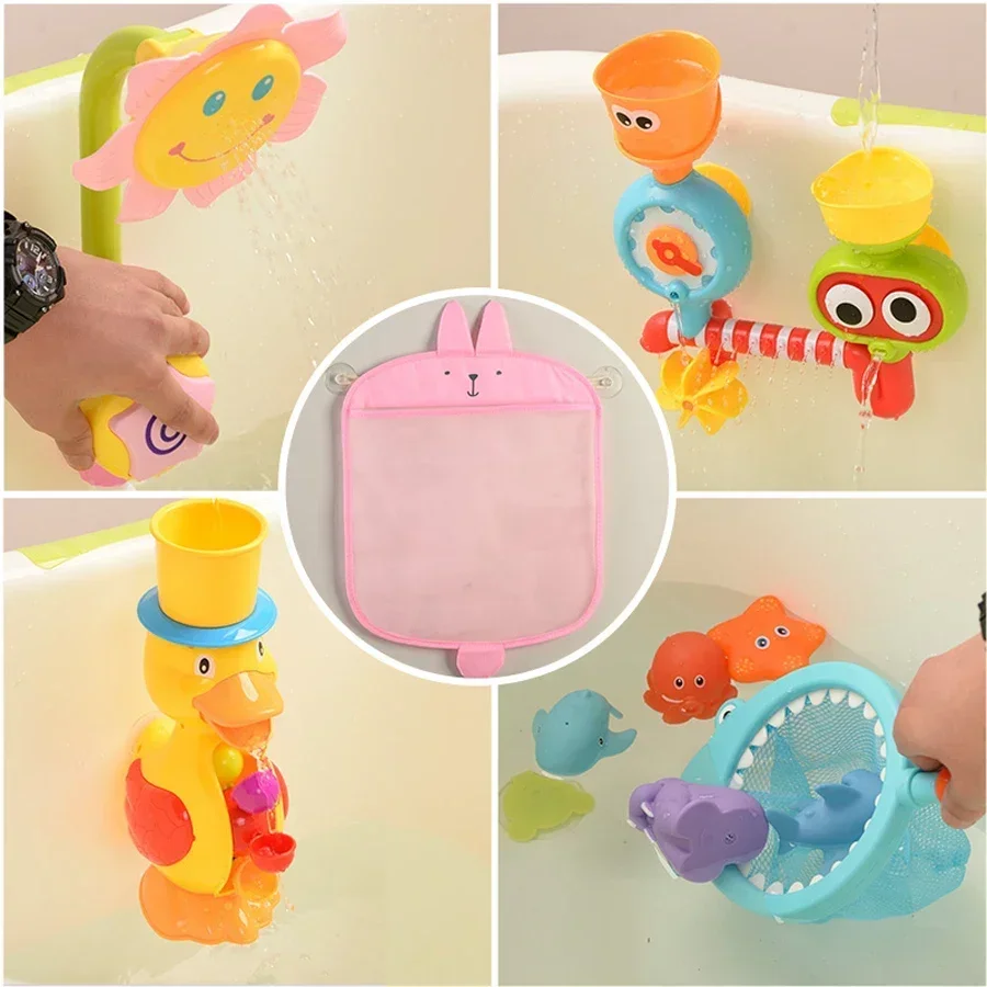 Bolsa de malla con ventosa para juguetes de baño del bebé, práctica - imagen 3