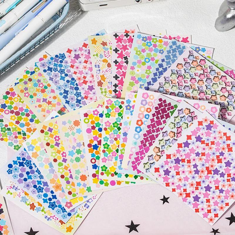 Pegatinas de estrellas y tormenta para manualidades infantiles