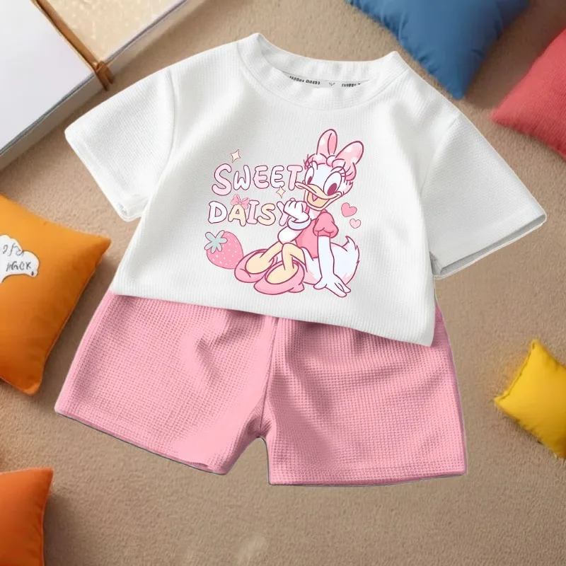 Disney Minnie: conjunto para niña con camiseta y pantalón corto verano - imagen 4
