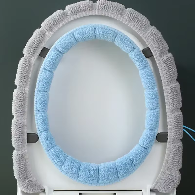 Cojín de baño invierno para asiento sanitario lavable - imagen 3