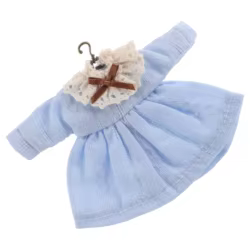 Vestido de princesa floral vintage con encaje refinado para muñeca