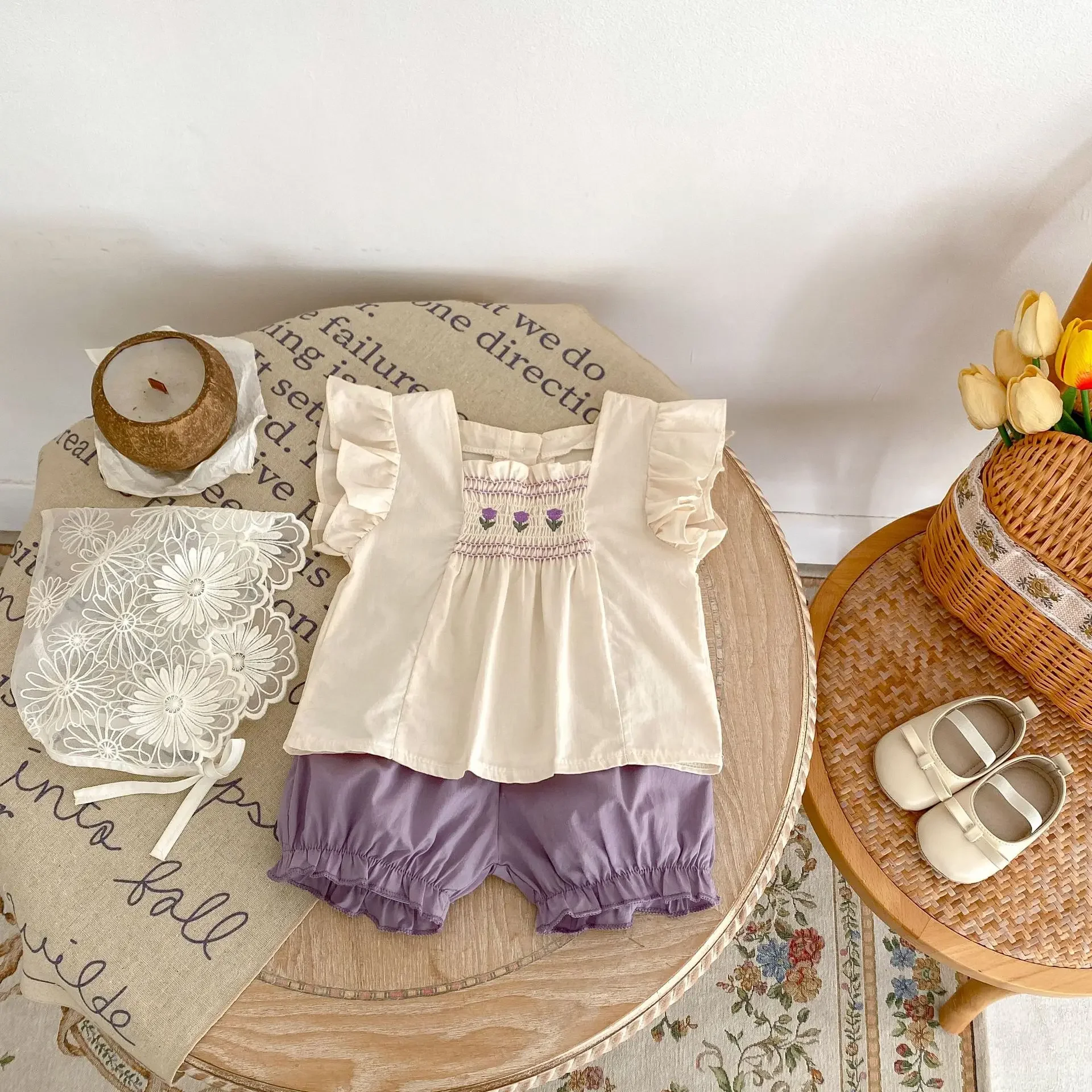 Conjunto MILANCEL para niña 0-3 años: top y short de tul - imagen 5