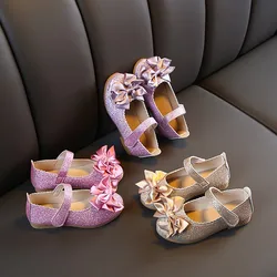 Zapatillas de princesa con lentejuelas para niña – Cómodas con lazo