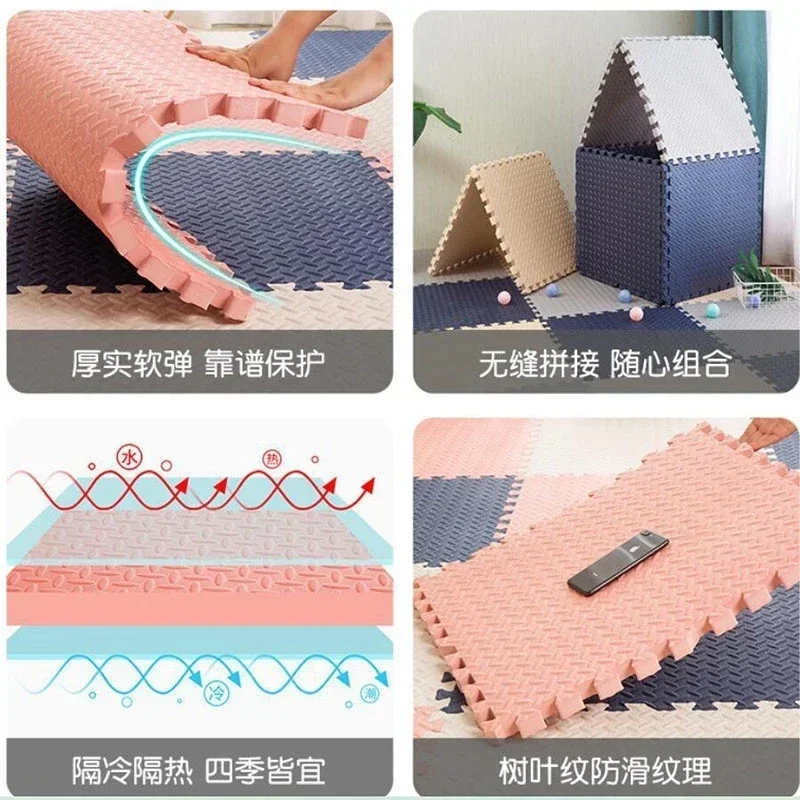 Alfombra puzzle de espuma para bebe - Tapete suave entrelazado - imagen 3