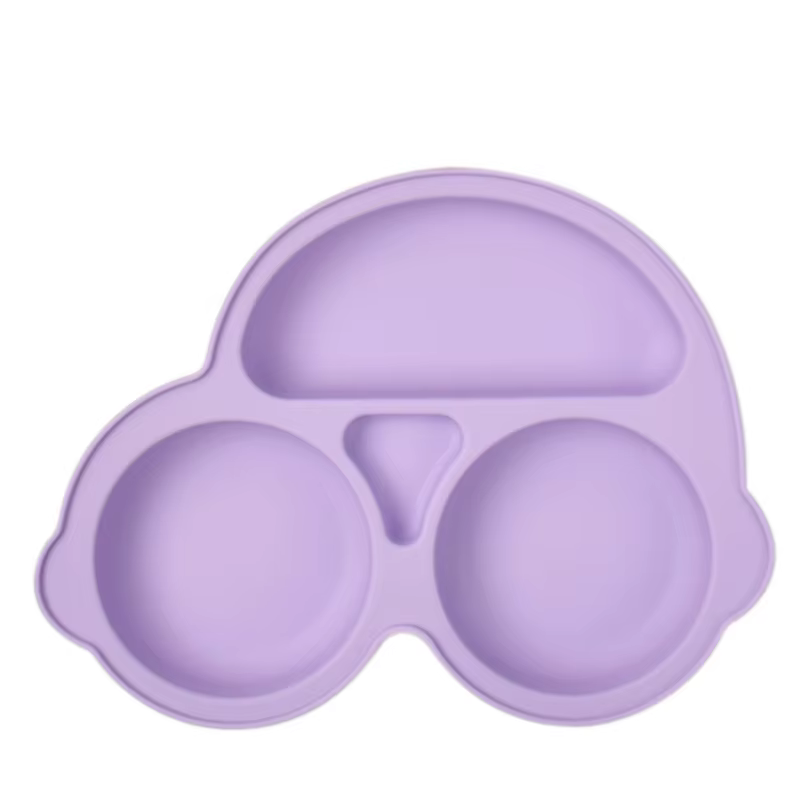 Compartimentos separados del plato infantil