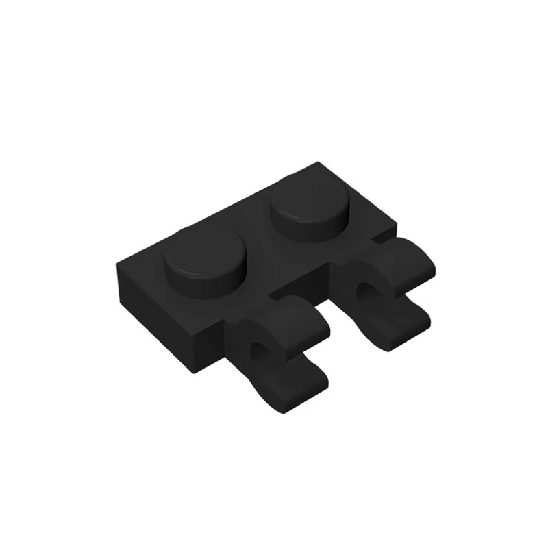 Placa 1x2 con clips para bloques de construcción compatibles MOC - imagen 4