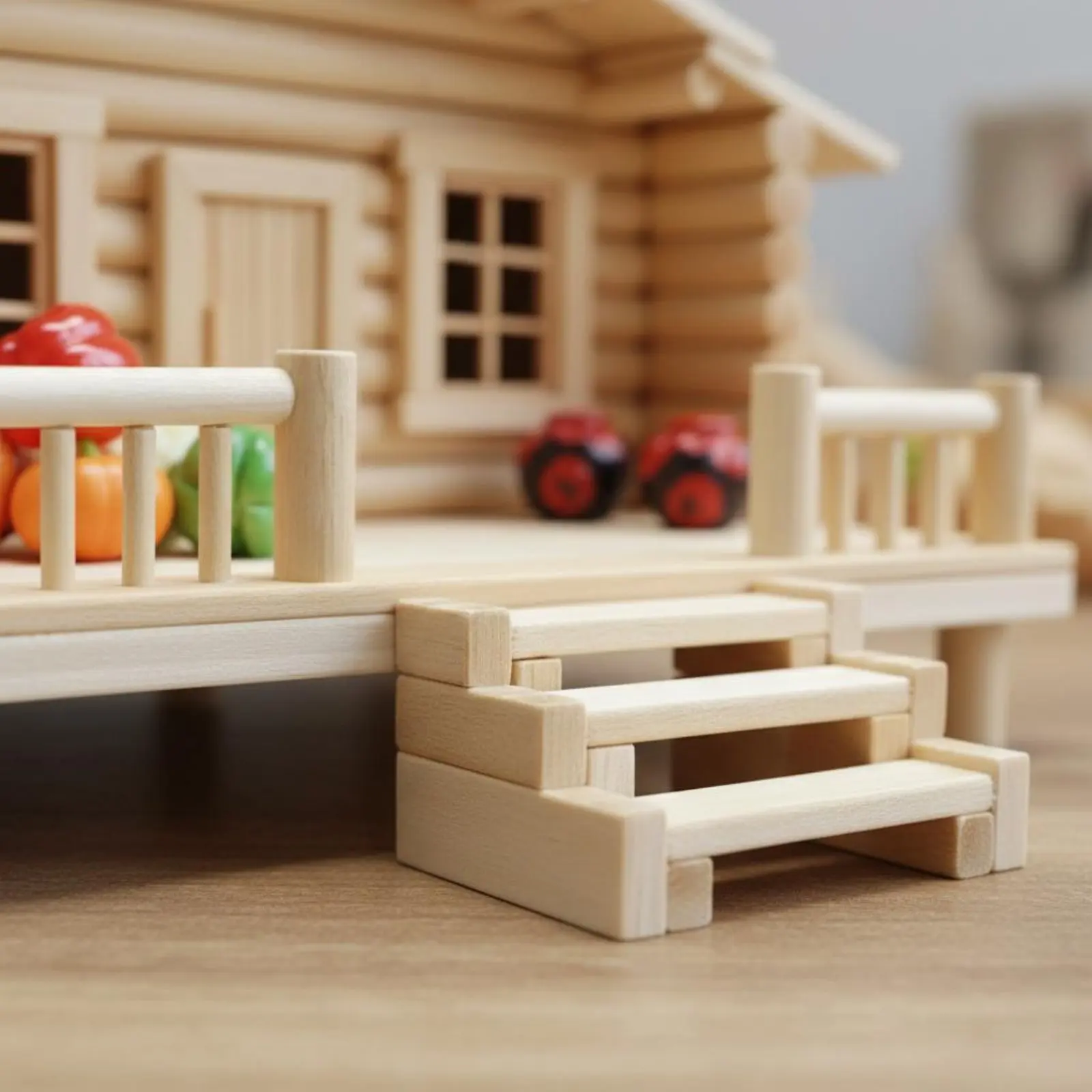 Kit de manualidades casa de bambú en miniatura con instrucciones - imagen 2