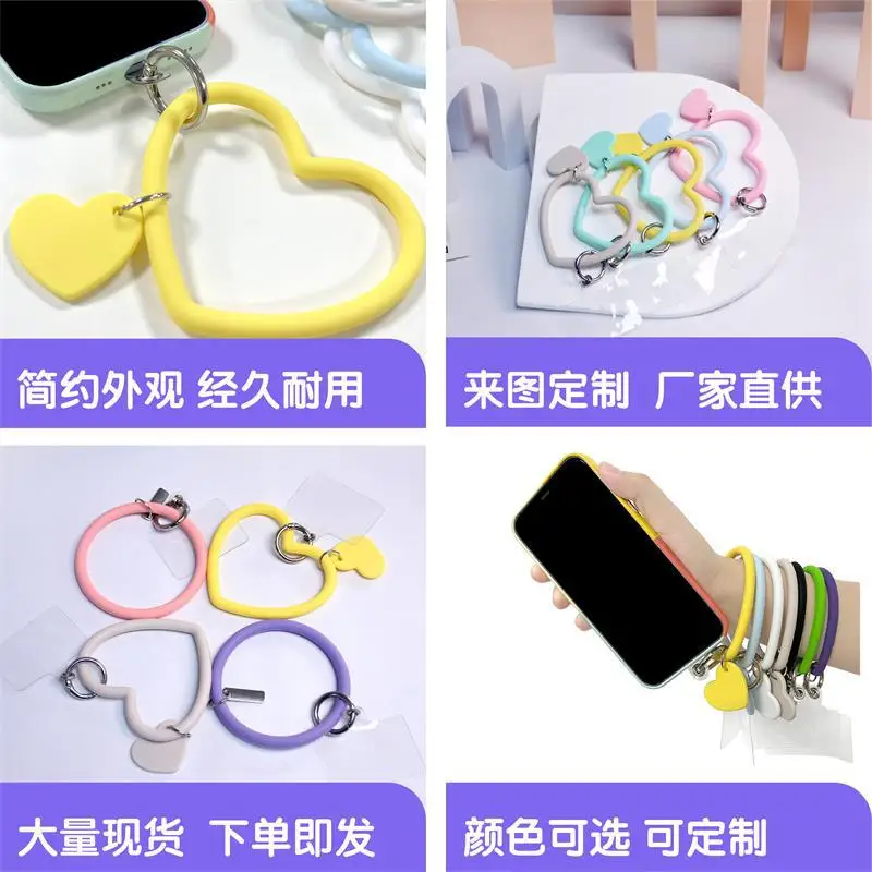 Llavero con pulsera de silicona transparente antipérdida Love - imagen 2