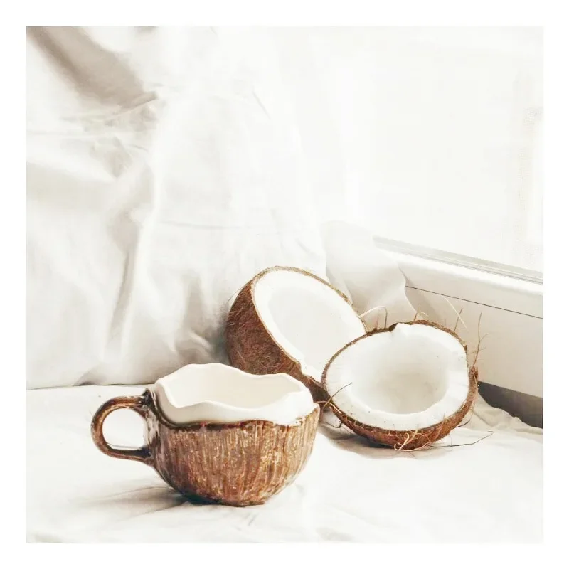 Taza de cerámica pintada a mano estilo coreano irregular para niños - imagen 5