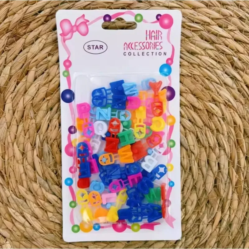 Pinzas para el pelo de niña con letras ABC - imagen 5