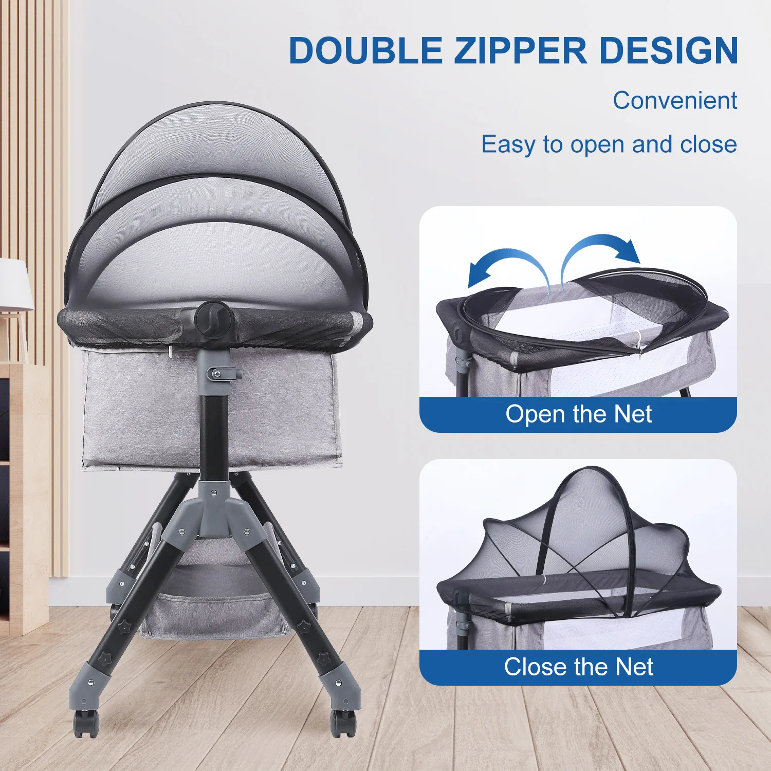 Mosquitera universal para cama de bebé – Ventilada 4 estaciones - imagen 2