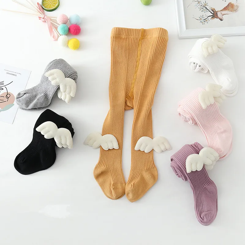 Calzas de algodón suave con alas de ángel para niños y niñas - imagen 2