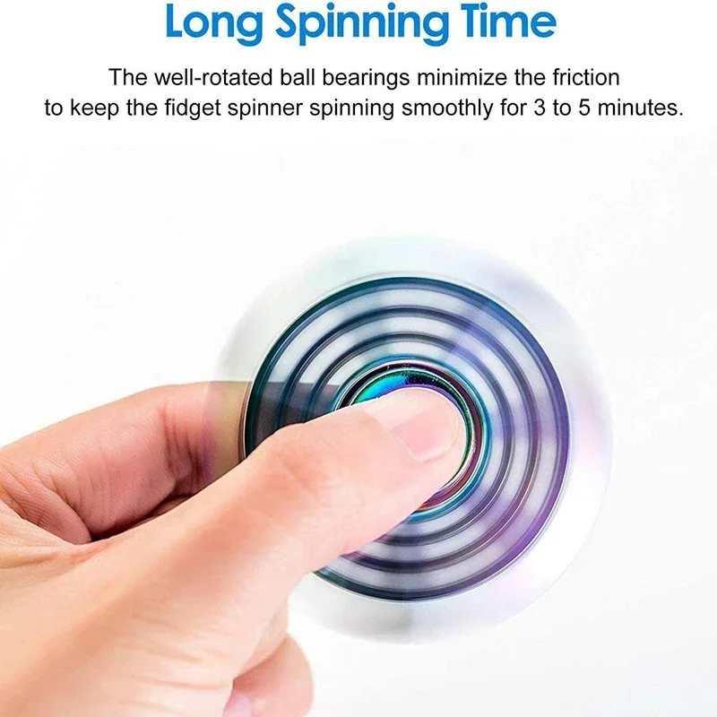Spinner metálico R188 antiestrés juguete de mano para adultos - imagen 5