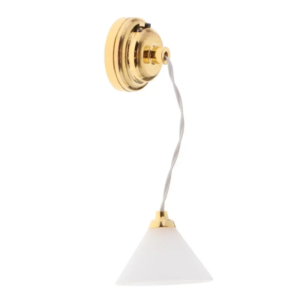Lámpara de techo miniatura LED para dormitorio casa muñecas - imagen 4