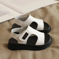 Sandalias infantiles antideslizantes de punta abierta con suela blanda
