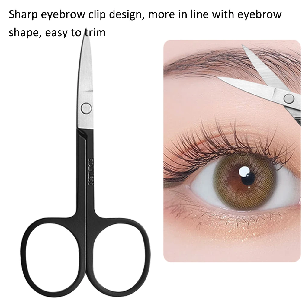 Pinzas para cejas VVocci con punta curva de acero inoxidable - imagen 4
