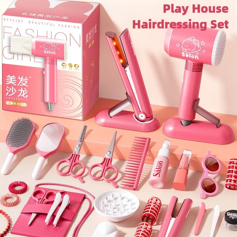 Kit de peluquería para niñas con secador y tijeras - imagen 3