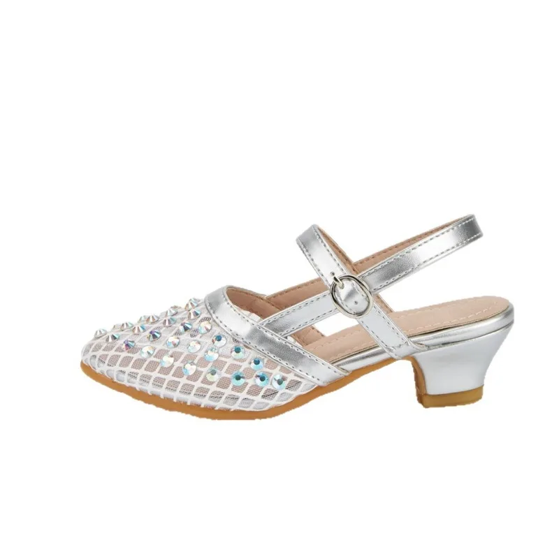 Sandalias de verano para niña con lazo – tacón alto ligero princesa - imagen 4