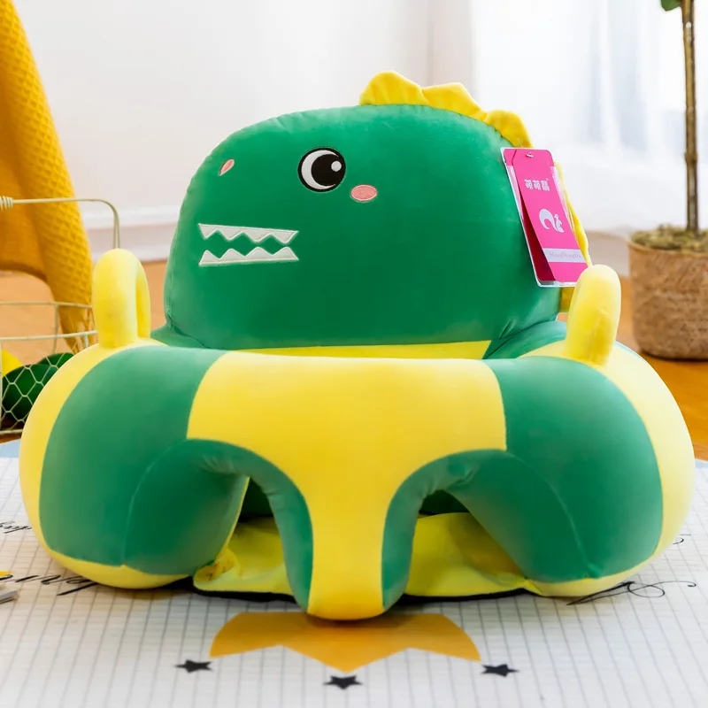 Sillita infantil de peluche con asiento seguro y funda lavable - imagen 3