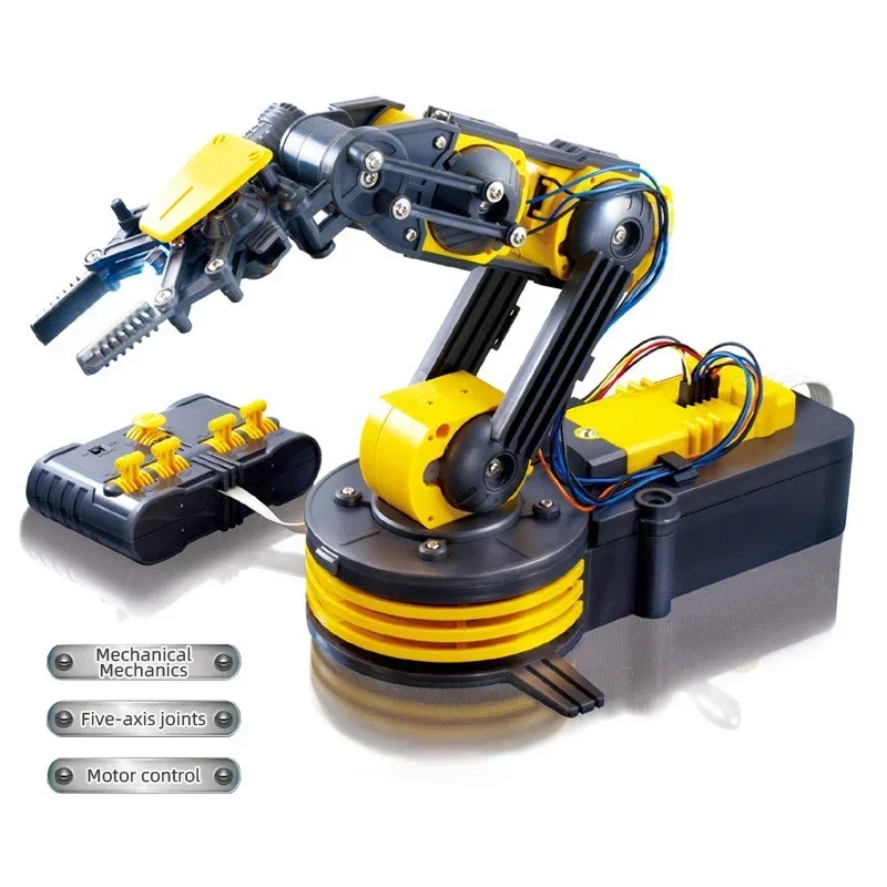 Kit de ciencia con brazo robótico controlado por cable para niños