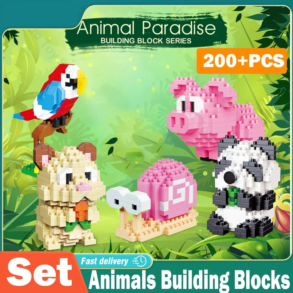 Bloques de construcción 3D de animales con forma de diamante - imagen 5