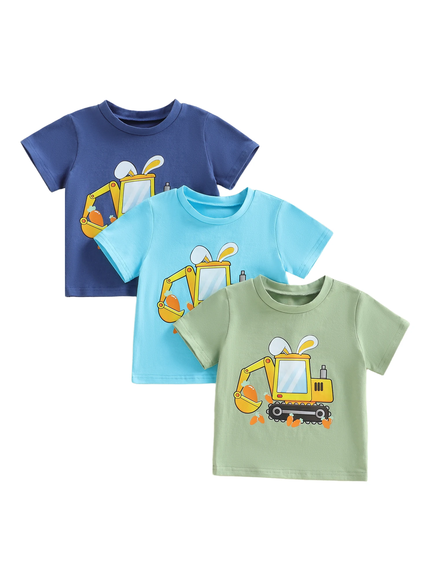 Camisetas de algodón con elastano para bebé