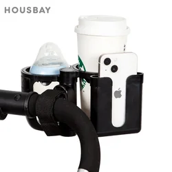 Portavasos universal para cochecito: soporte ajustable de bebidas