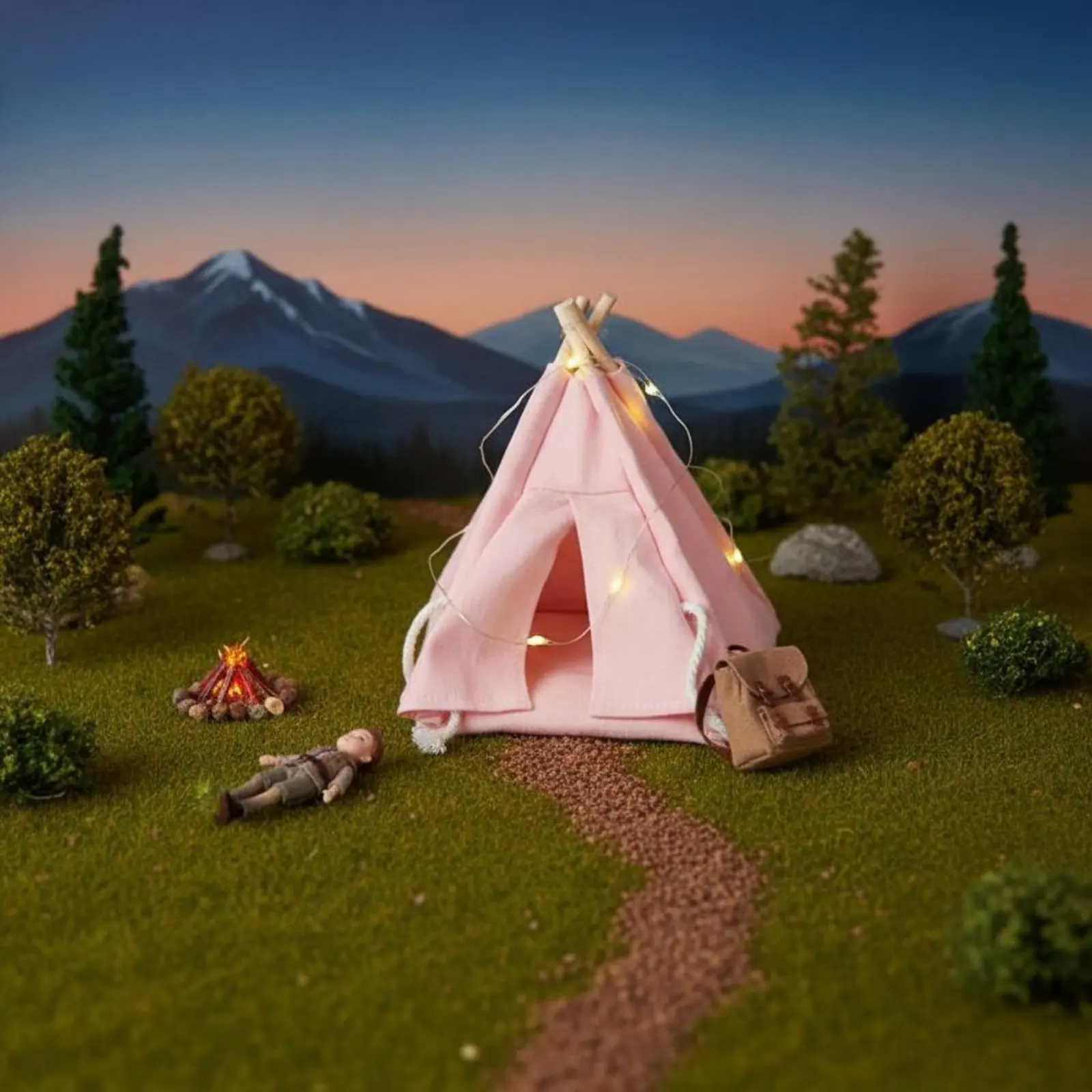 Tienda de campaña infantil para montar con luces realistas - imagen 4