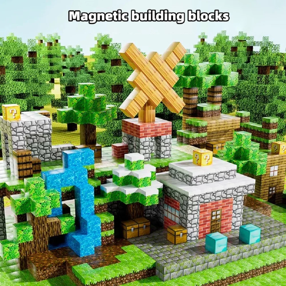 Caja y bloques de construcción magnéticos