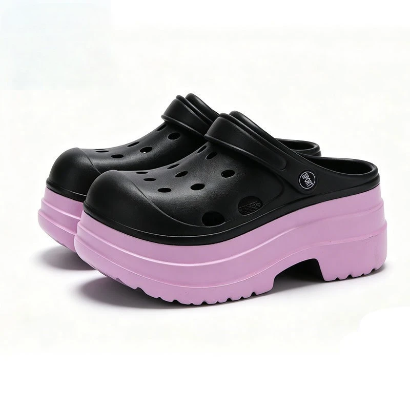 Zuecos de plataforma de verano para mujer, sandalias confort - imagen 2
