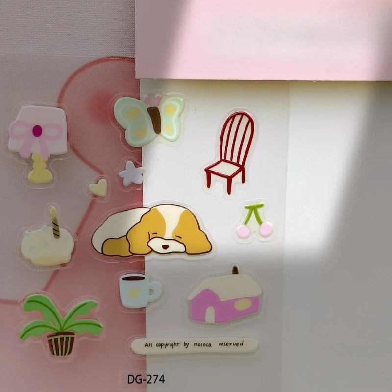 Pegatinas 3D transparentes de resina epoxi para móviles - imagen 2